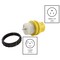 Ac Works Plug Adapter, CS6364, 5-15P, 0 ft., Yellow ADTE515 - alternate 5